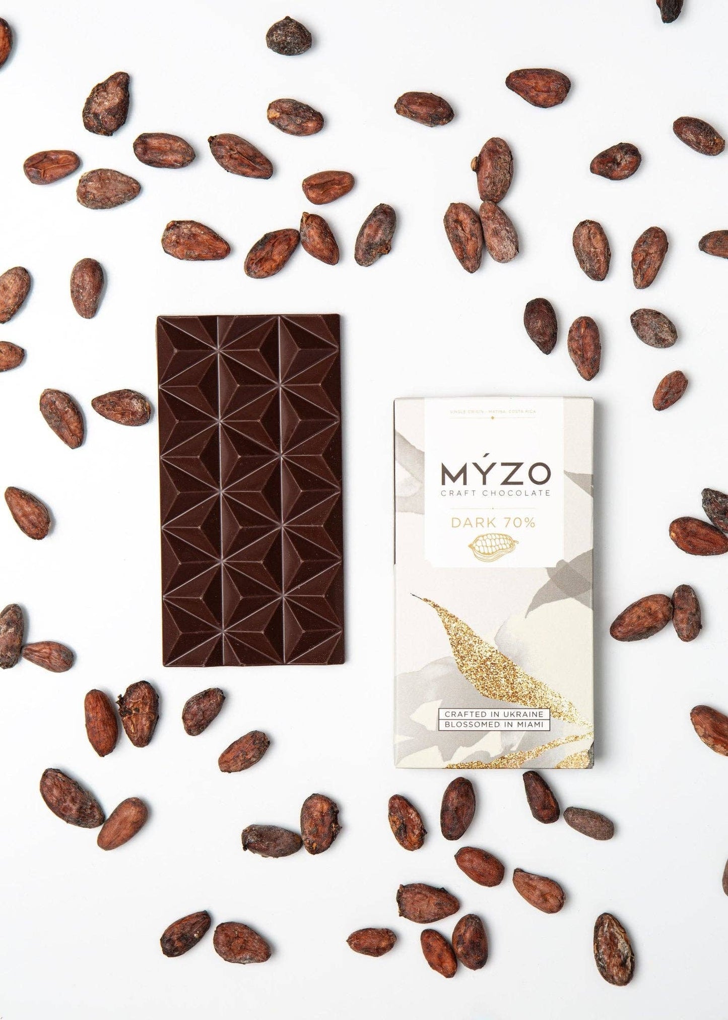 MYZO 70% Dark Chocolate | Single-Origin Costa Rican Cacao Bar Made in Ukraine
