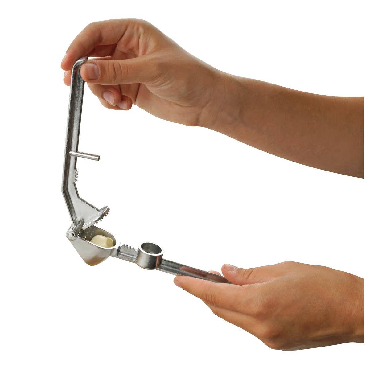 3-in-1 garlic press, pitter, nutcracker