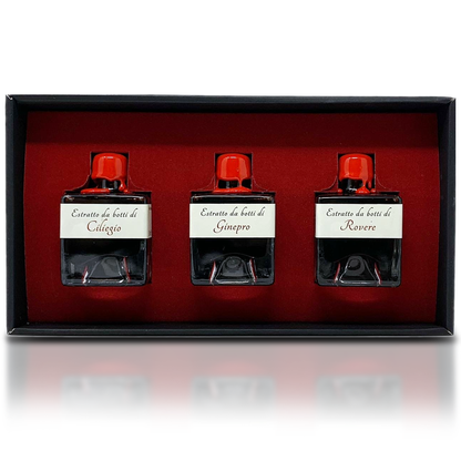 Made in Italy Balsamic Vinegar Gift Set Collection - 3 Barrel Types - IGP