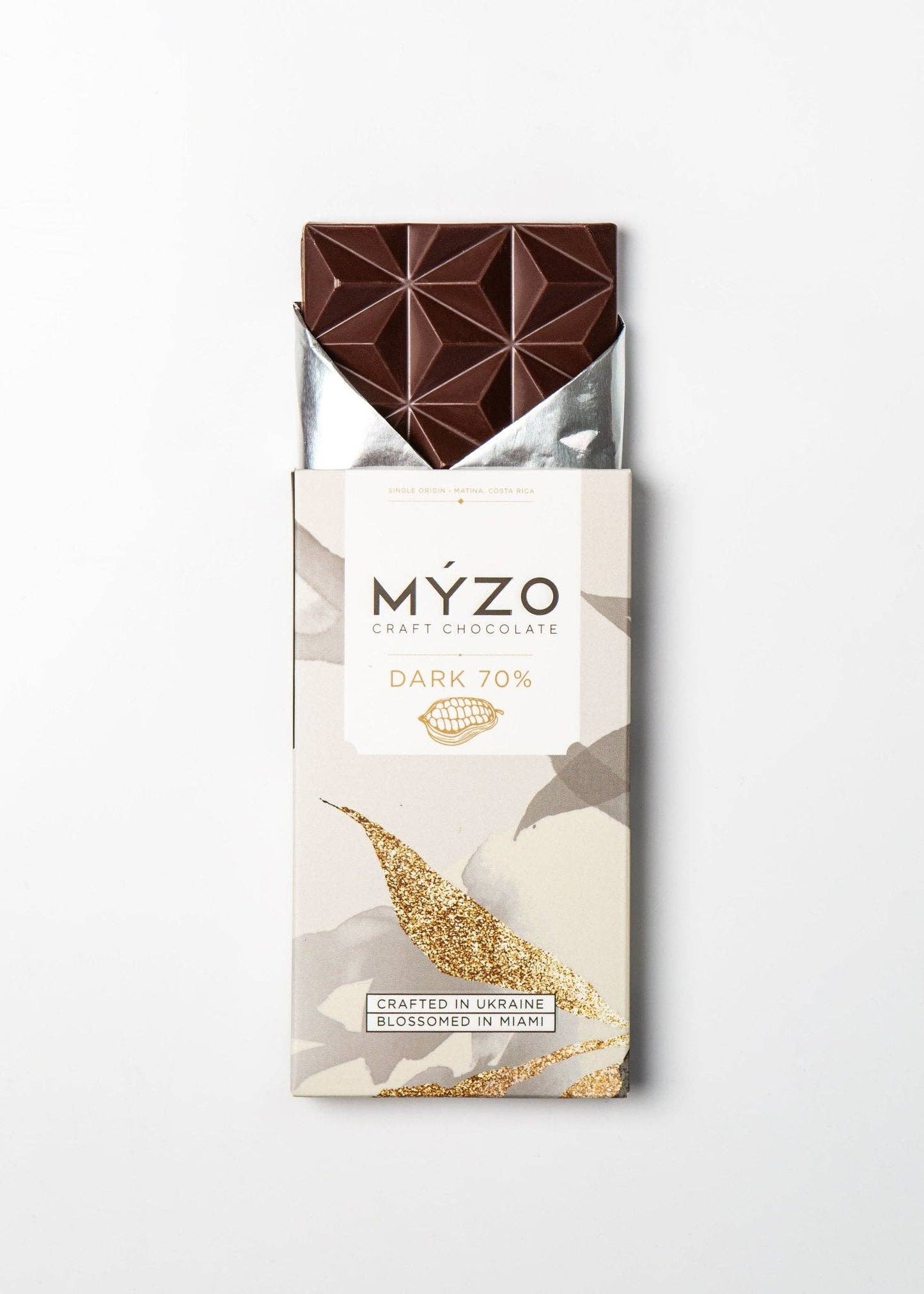 MYZO 70% Dark Chocolate | Single-Origin Costa Rican Cacao Bar Made in Ukraine