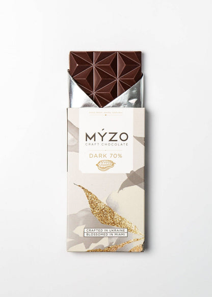 MYZO 70% Dark Chocolate | Single-Origin Costa Rican Cacao Bar Made in Ukraine