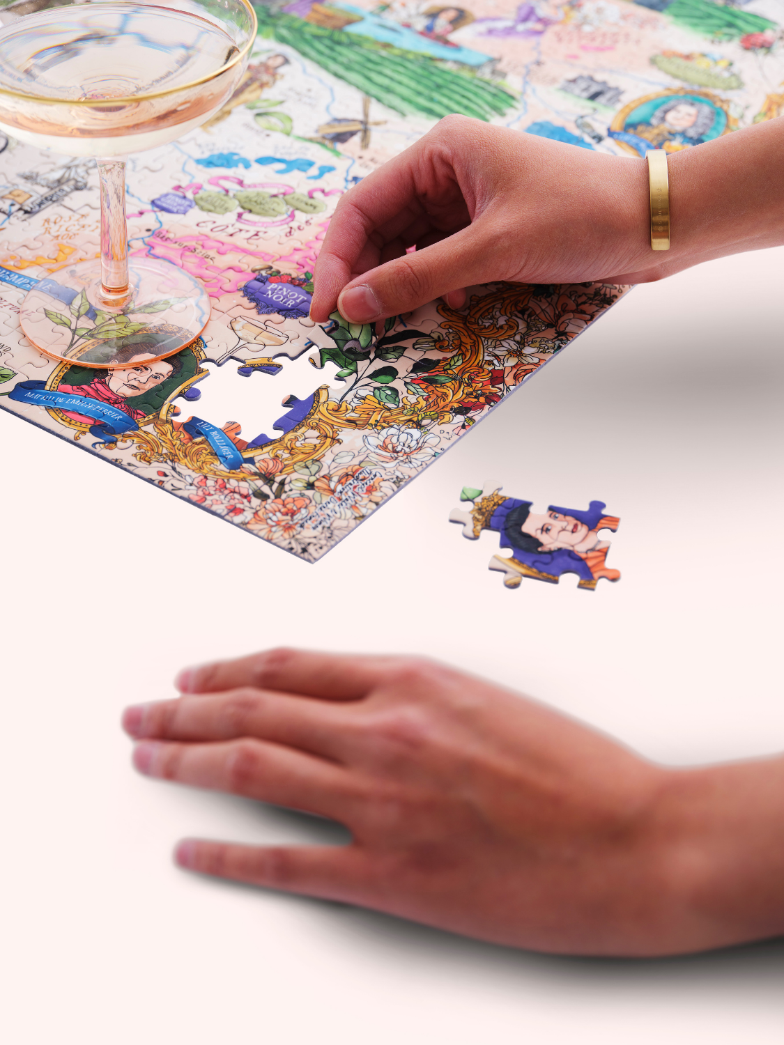 Champagne Wine Puzzle Made in USA