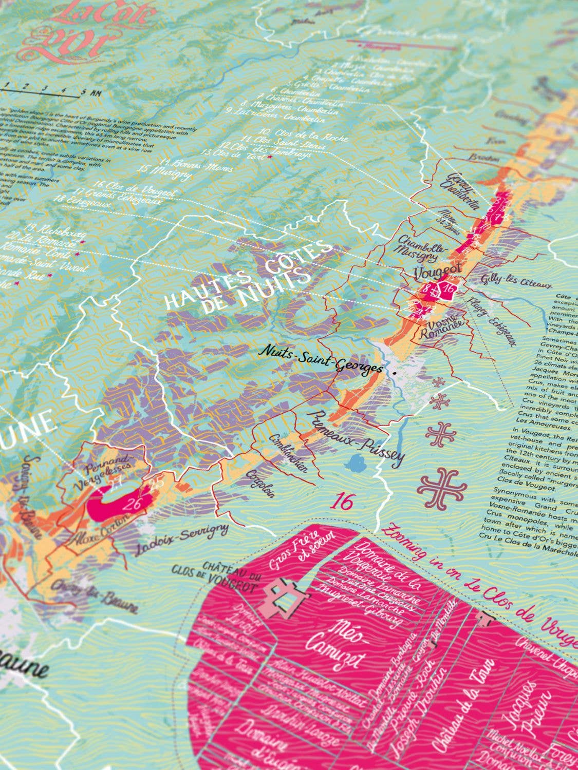 France Bourgogne AKA Burgundy Region Wine Puzzle Made in USA