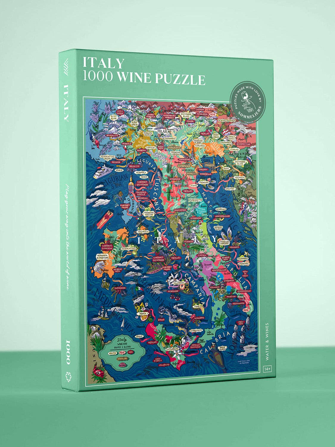 Italy Wine Puzzle Made in USA