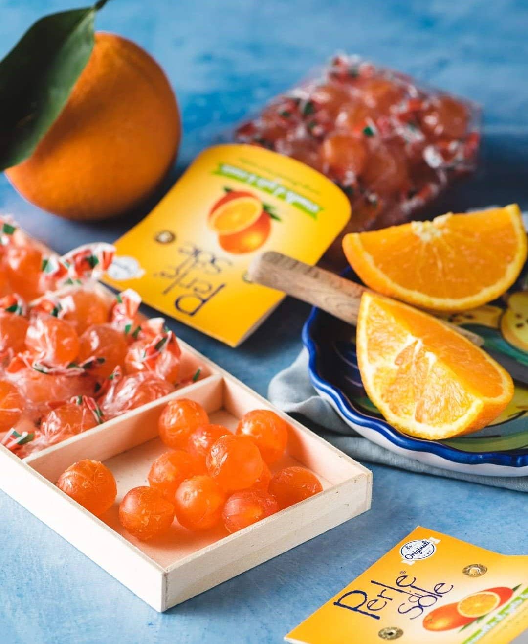 Perle di Sole Original Orange Drops from Sorrento (7.05 oz Bag) Made in Italy