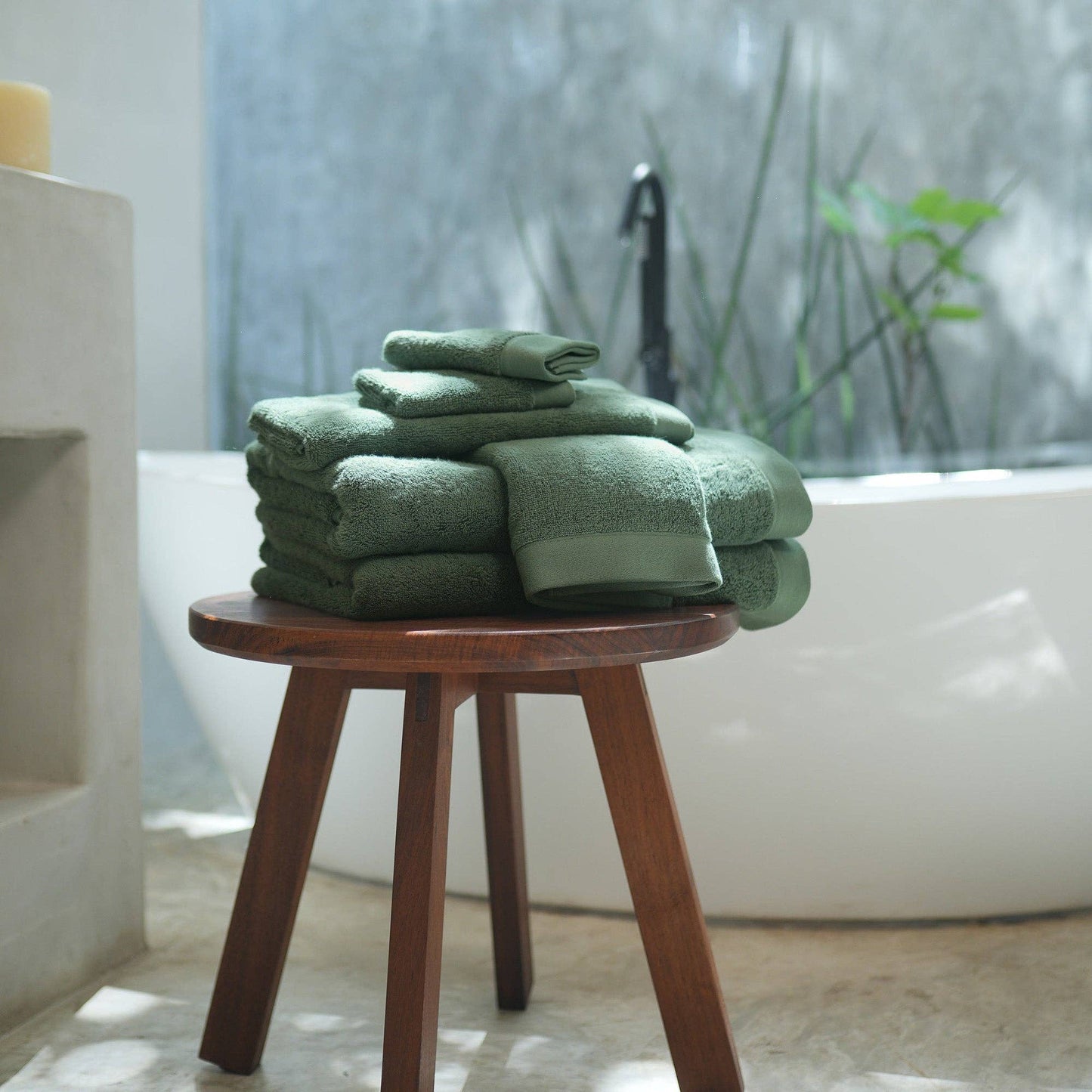 Made in Portugal Organic Cotton Oasis Bath Towel Sets