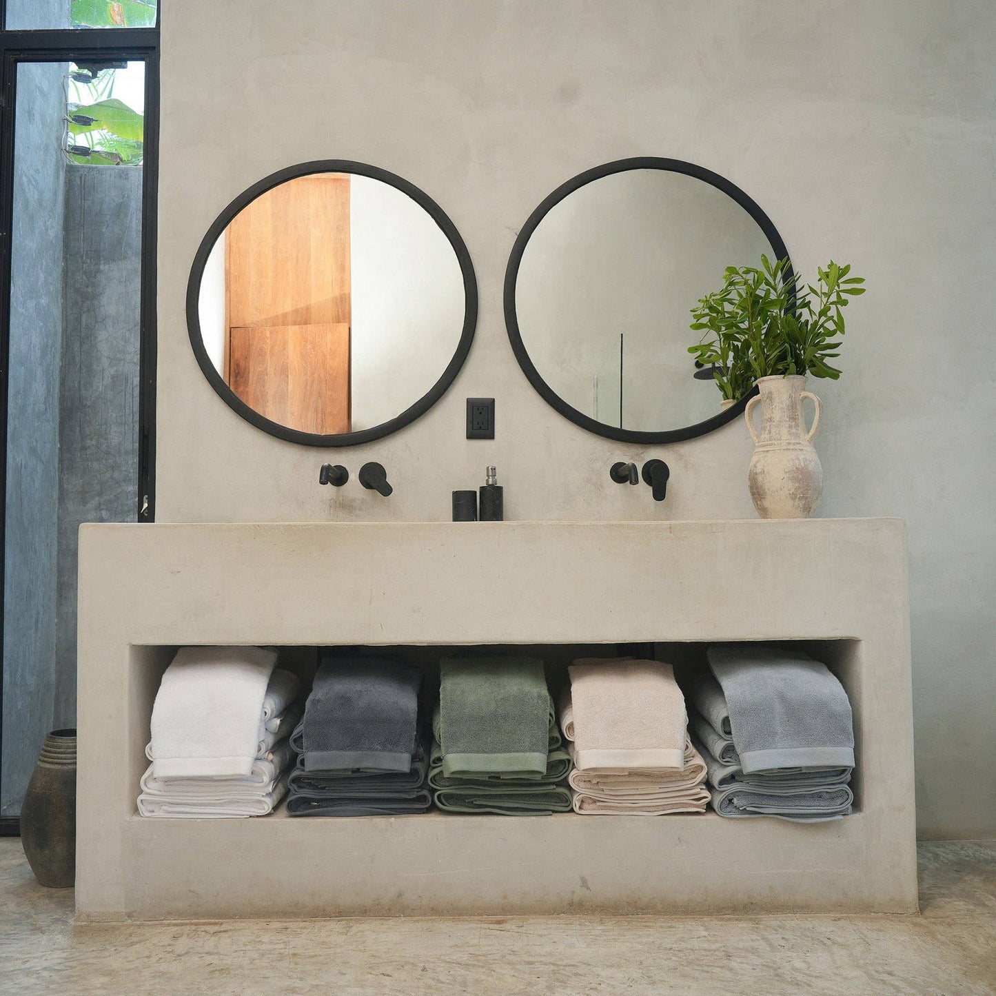 Made in Portugal Organic Cotton Oasis Bath Towel Sets