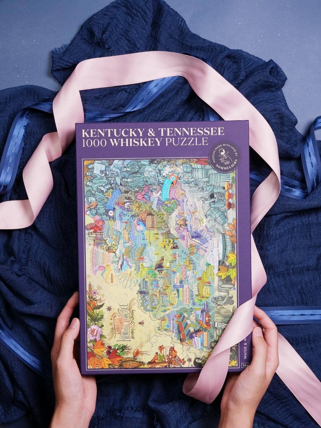 Made in USA Bourbon Whiskey Puzzle - Kentucky & Tennessee