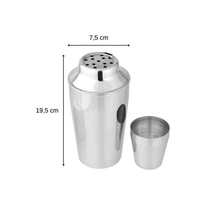Personal Size Stainless Steel Cocktail Shaker 13.53 Ounces
