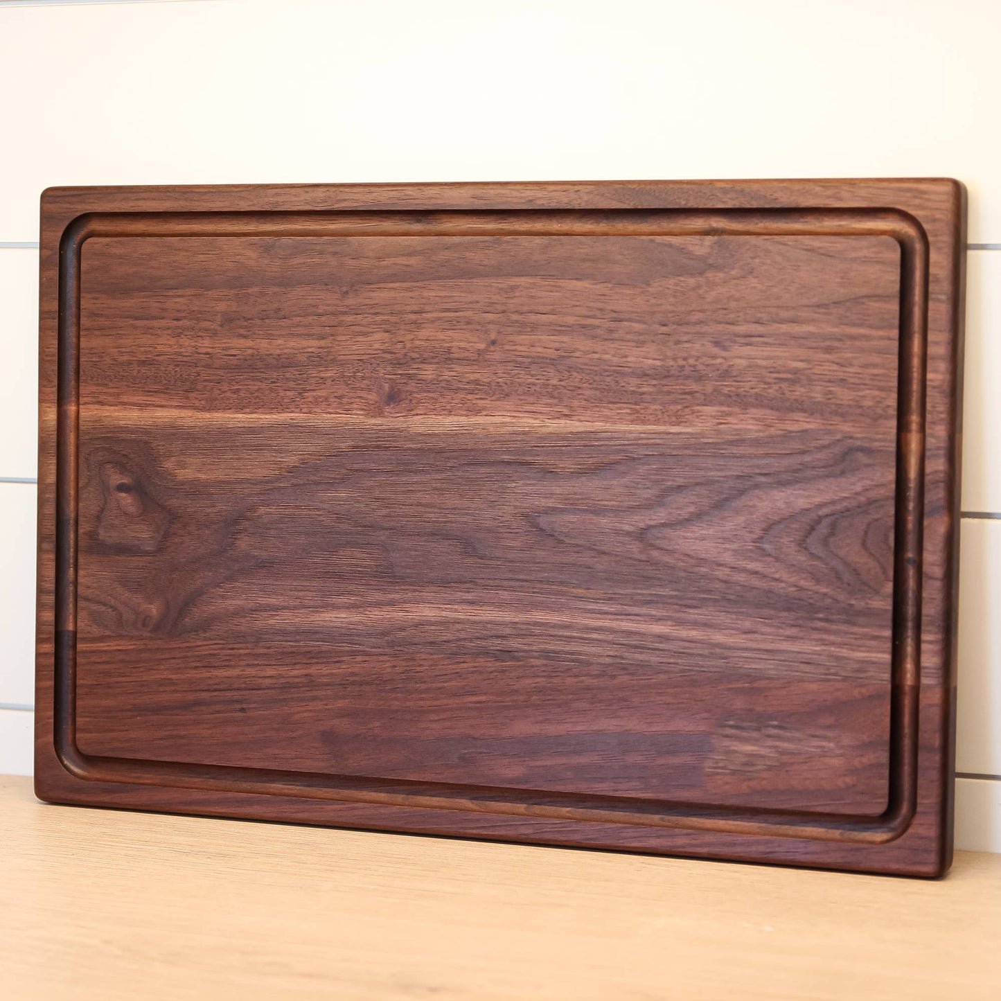 Large USA Made Premium Walnut Cutting Board 18x12" With Juice Groove
