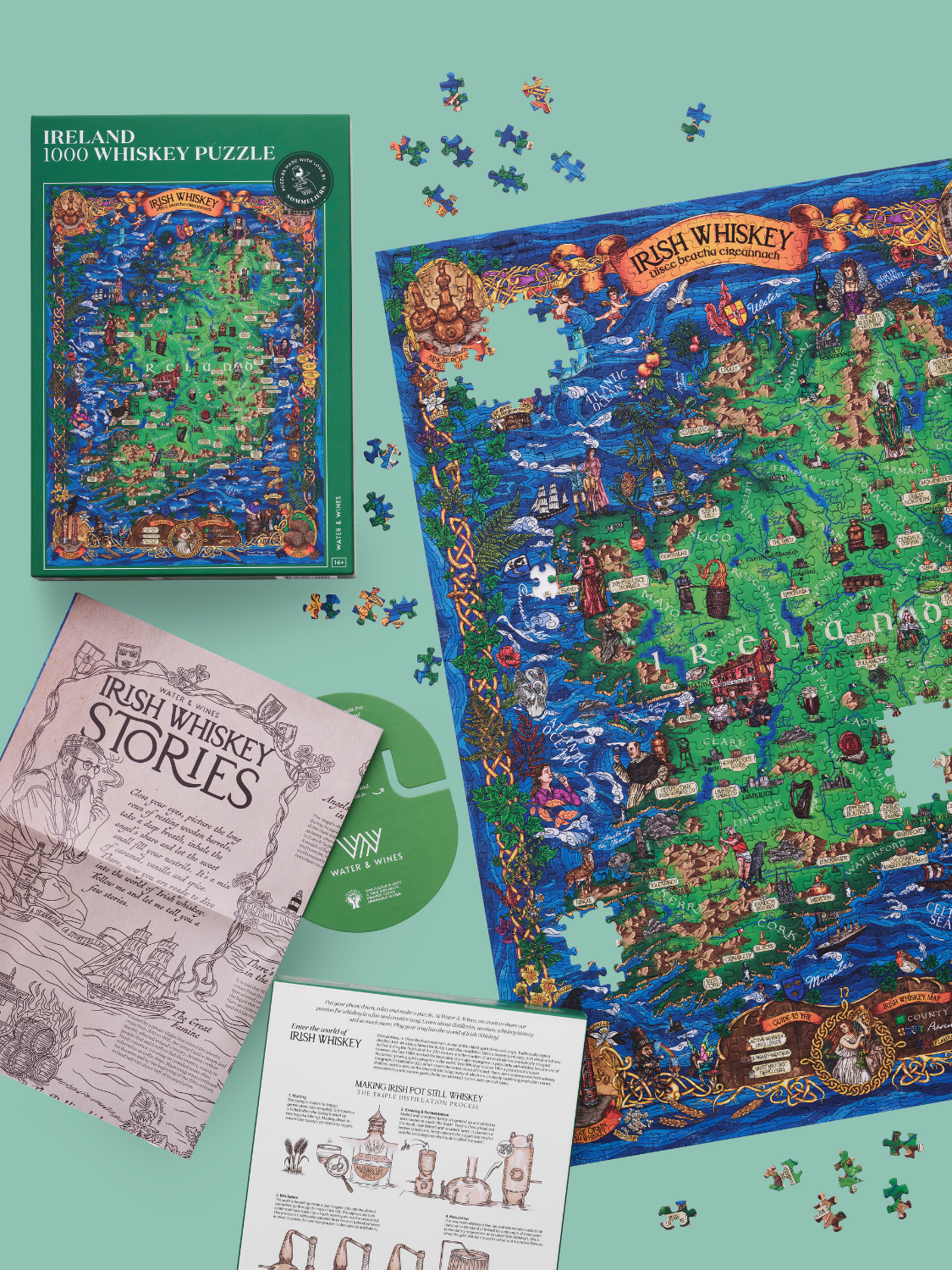Irish Whiskey Puzzle Made in USA