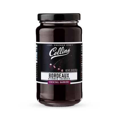 Bordeaux Stemmed Dark Cherries Cocktail Garnish 10 oz