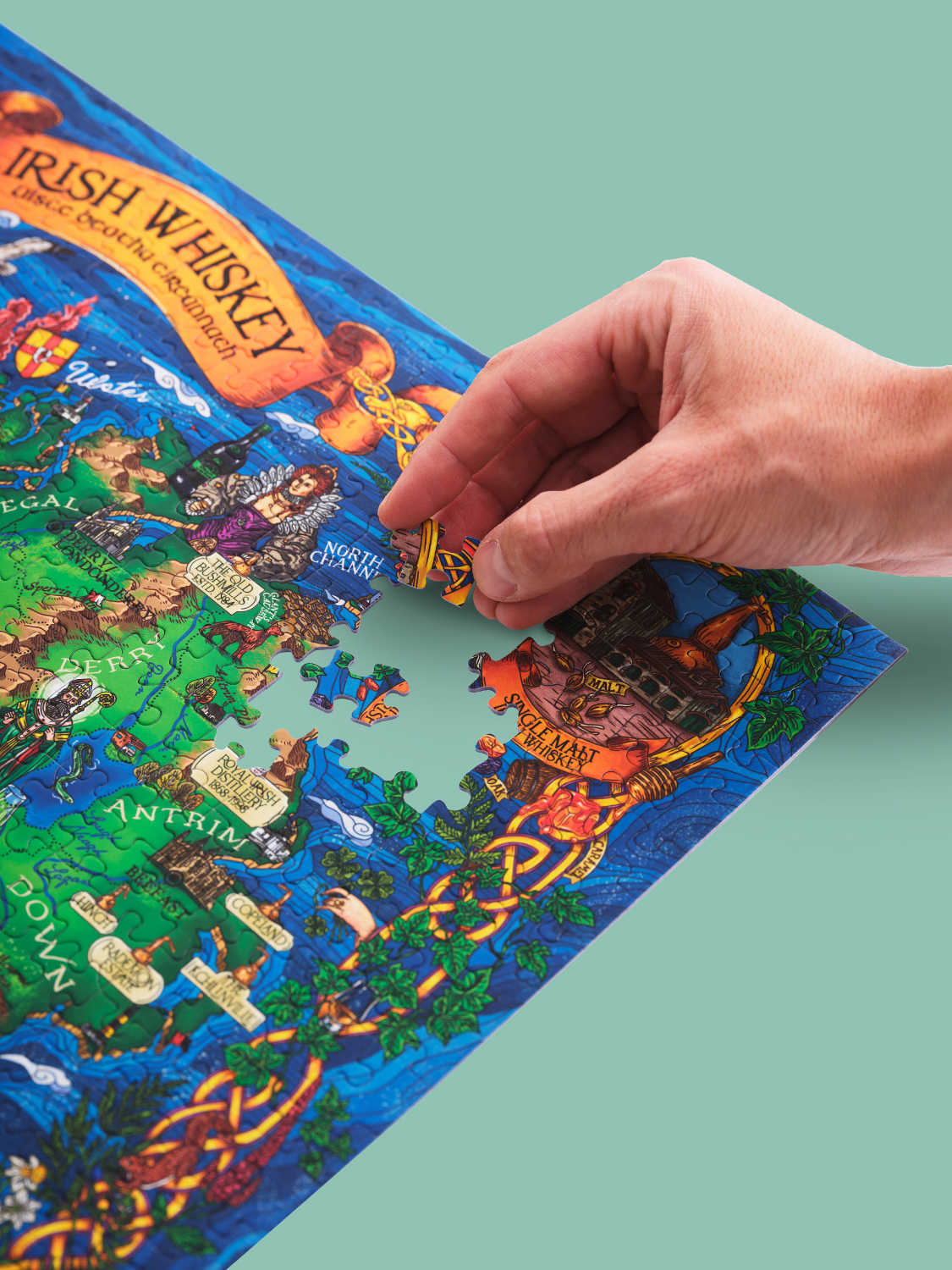 Irish Whiskey Puzzle Made in USA