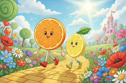 Perle Di Sole Lemon & Orange Lollipops Made in Italy